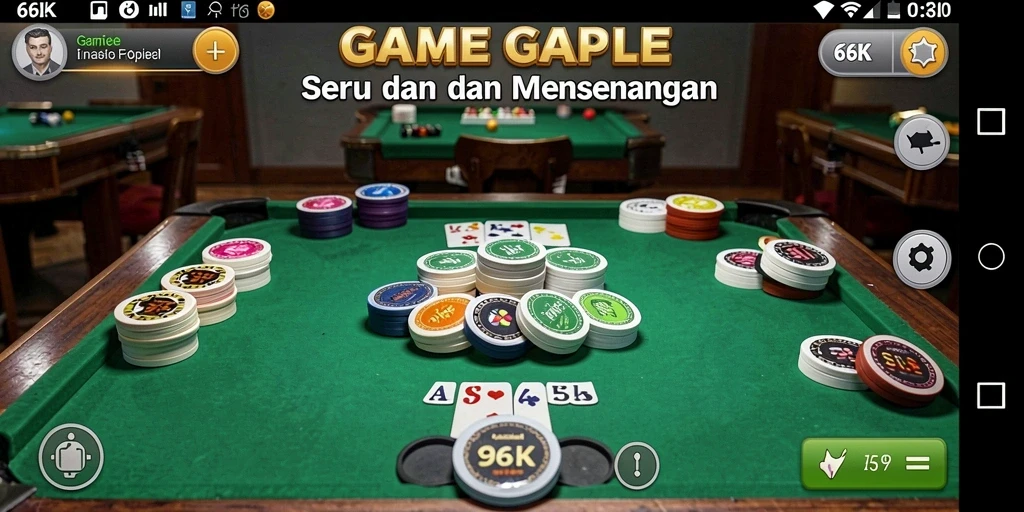 Tampilan gameplay Gaple yang menarik dan interaktif.
