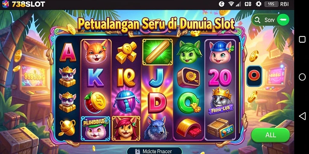 Tampilan gameplay 738SLOT dengan efek visual yang menawan.