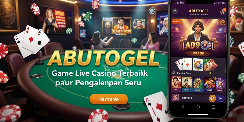 Tampilan menarik dari gameplay ABUTOGEL yang menghadirkan suasana Live Casino.