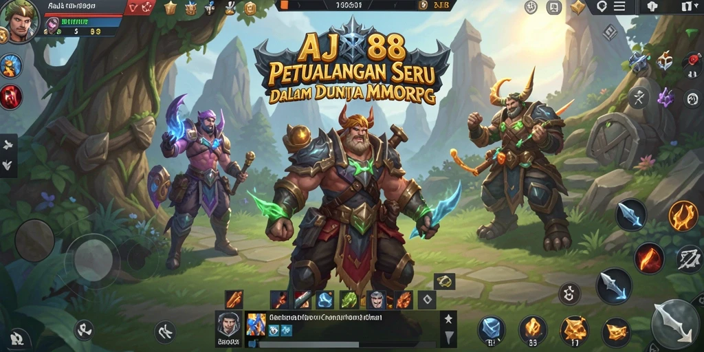 Screenshot gameplay AJR88 yang menampilkan aksi seru dalam dunia MMORPG.
