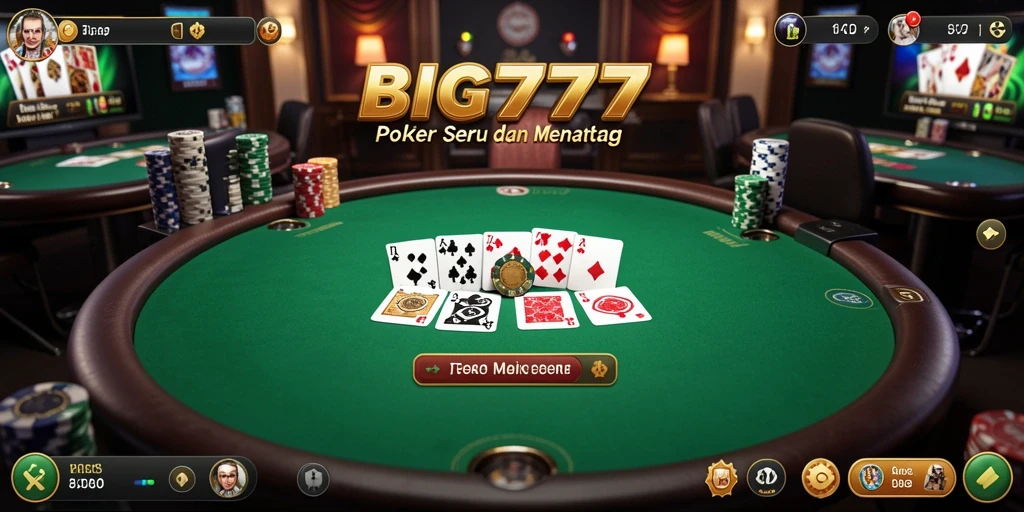 Tampilan screenshot BIG777 menampilkan aksi seru permainan Poker.