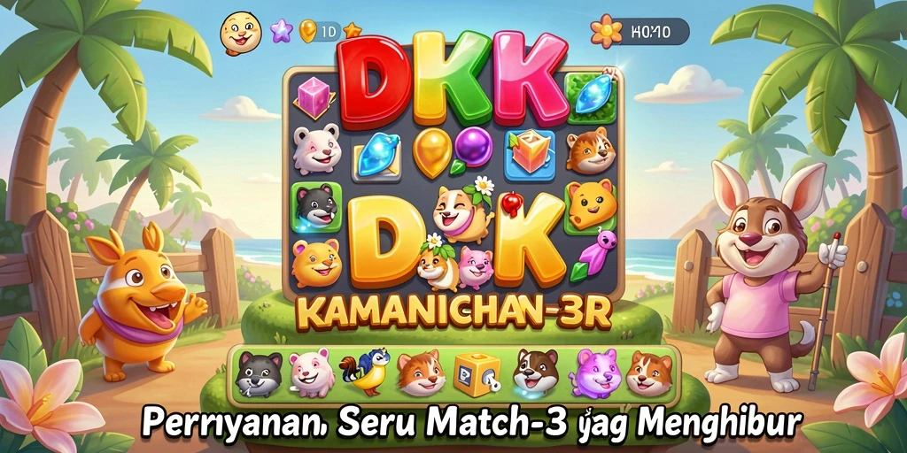 Gameplay DKK yang menarik dan penuh tantangan Match-3.