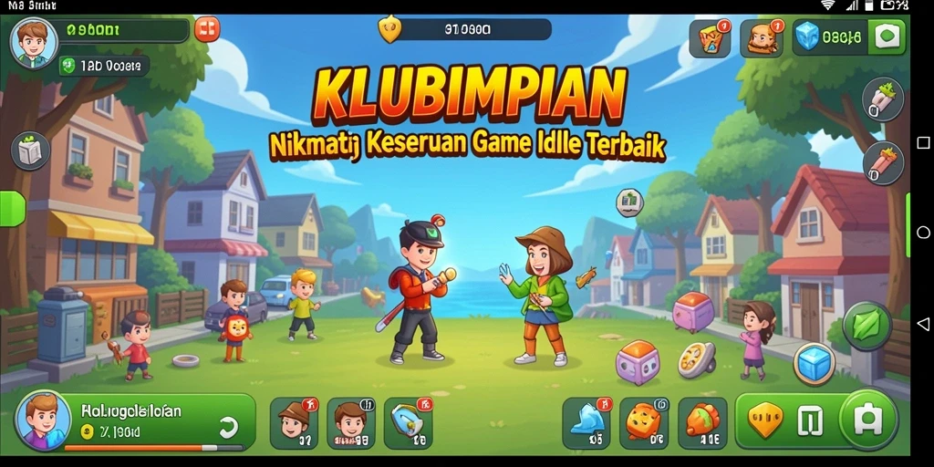 Screenshot gameplay KLUBIMPIAN menampilkan keseruan bermain Idle.