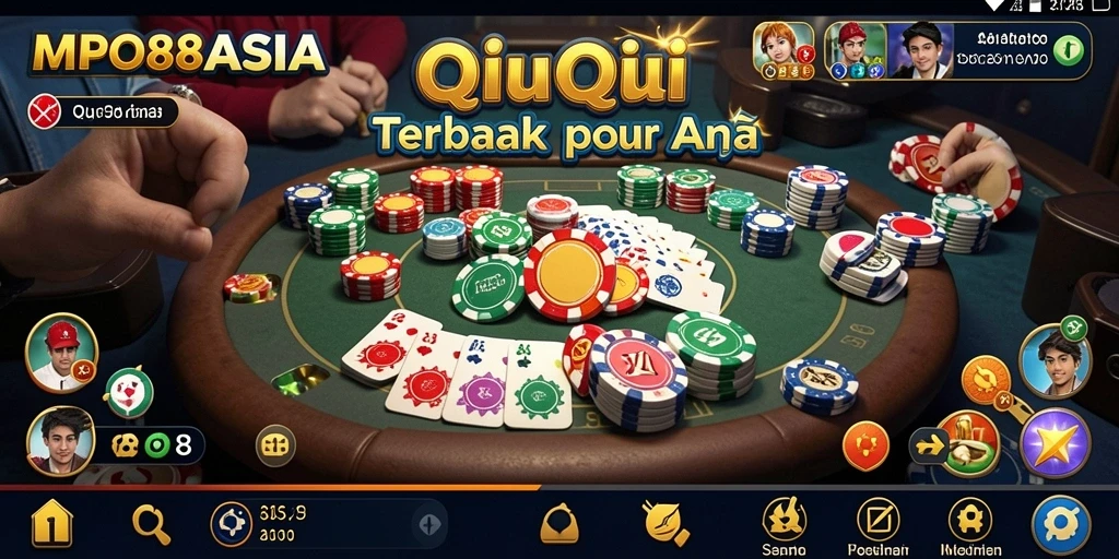 Tampilan menarik dari gameplay QiuQiu di MPO88ASIA.