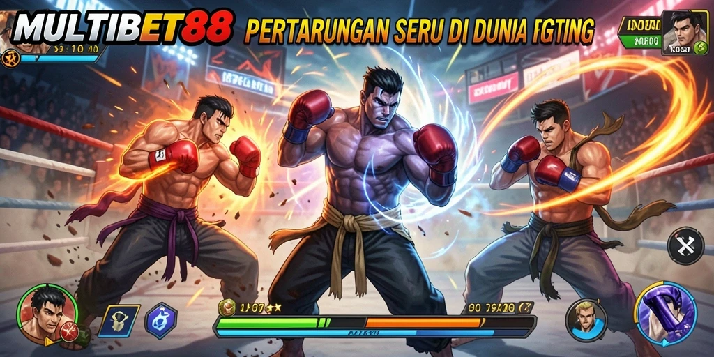 Tampilan gameplay <strong>MULTIBET88</strong> yang seru dan mendebarkan dalam pertarungan Fighting.