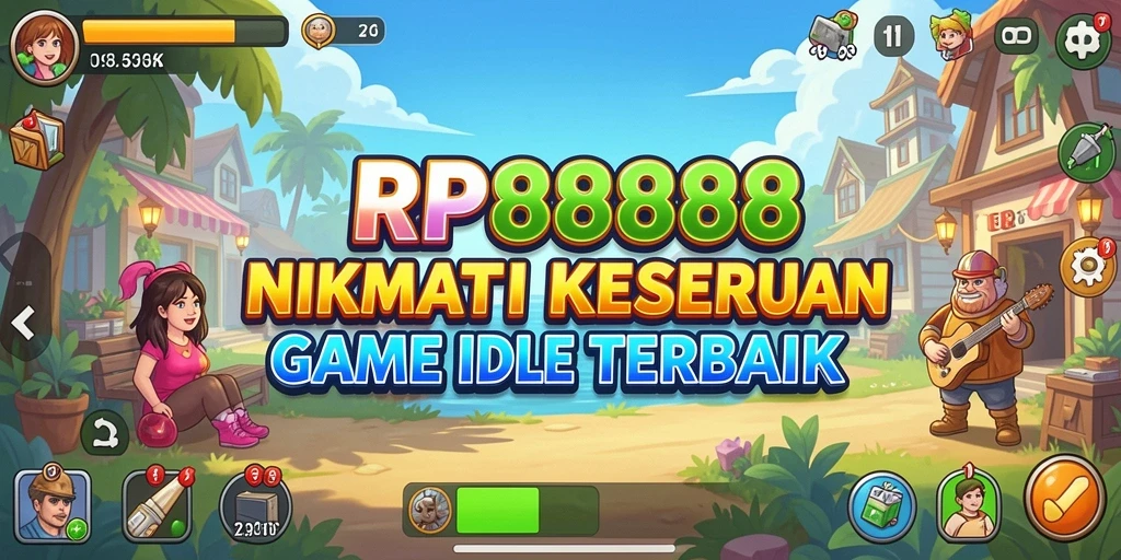 Tampilan gameplay RP8888 yang menawan dan santai.