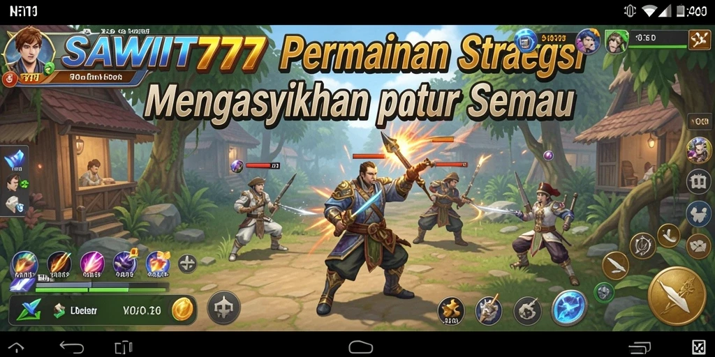 Tampilan dinamis dari gameplay SAWIT777 yang memukau.